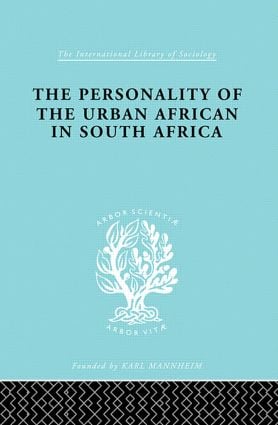 Personality of the Urban African in South Africa