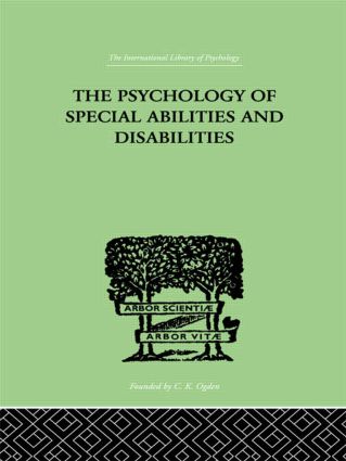 Psychology Of Special Abilities And Disabilities