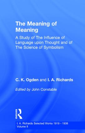 Meaning Of Meaning         V 2 - Hardback