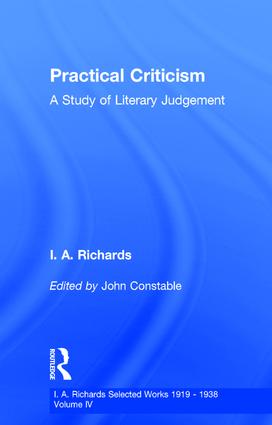 Practical Criticism        V 4