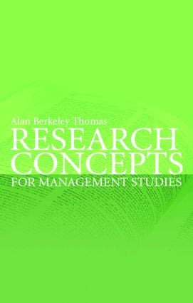Research Concepts for Management Studies