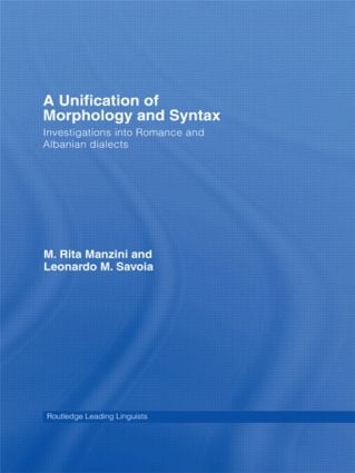 Unification of Morphology and Syntax