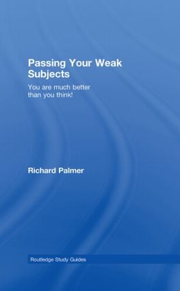 Passing Your Weak Subjects