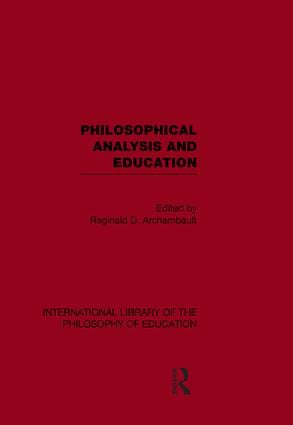 International Library of the Philosophy of Education