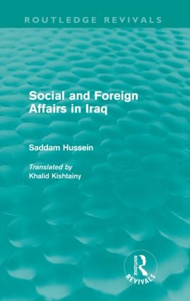 Social and Foreign Affairs in Iraq (Routledge Revivals)