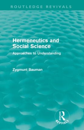 Hermeneutics and Social Science (Routledge Revivals)