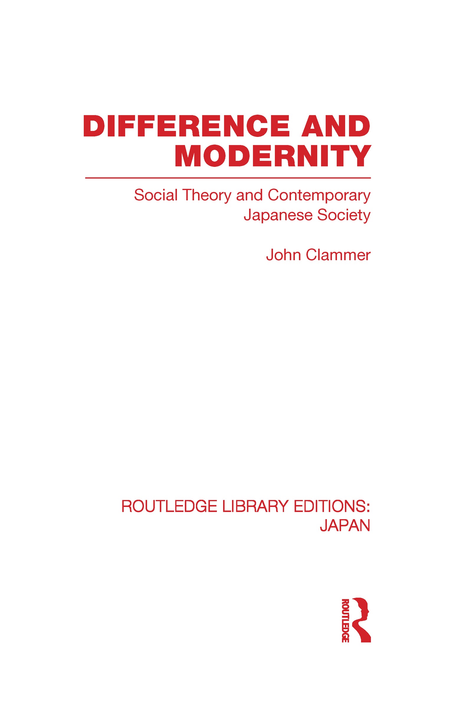 Difference and Modernity
