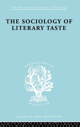 Sociology Lit Taste     Ils 90