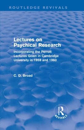 Lectures on Psychical Research (Routledge Revivals)
