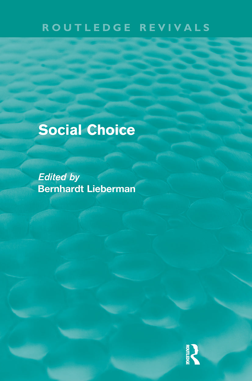 Social Choice (Routledge Revivals)