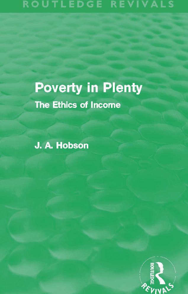 Poverty in Plenty (Routledge Revivals)