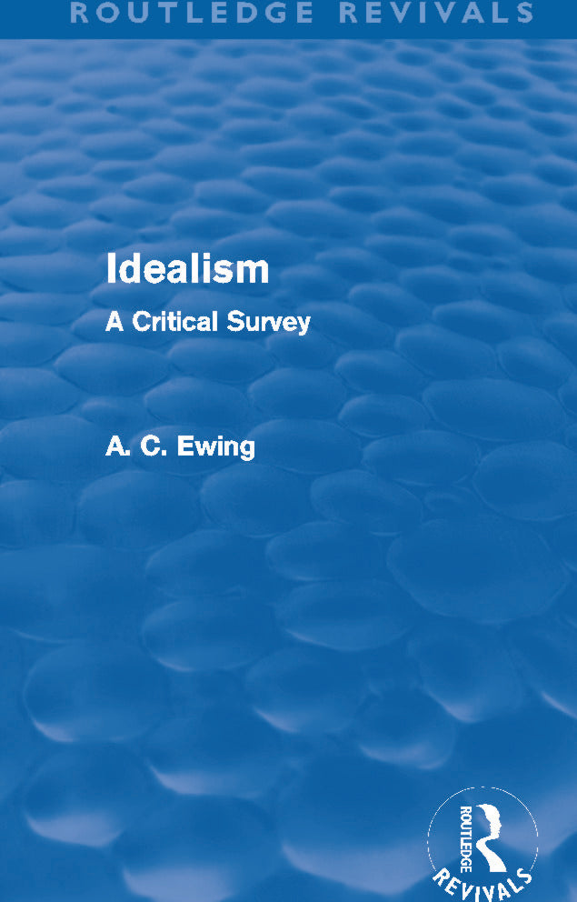Idealism (Routledge Revivals)