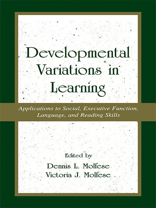Developmental Variations in Learning