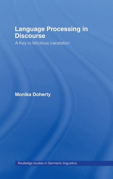 Language Processing in Discourse - Paperback / softback