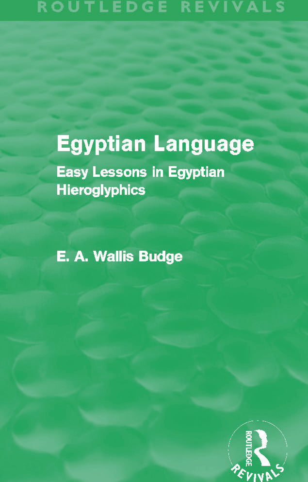 Egyptian Language (Routledge Revivals)