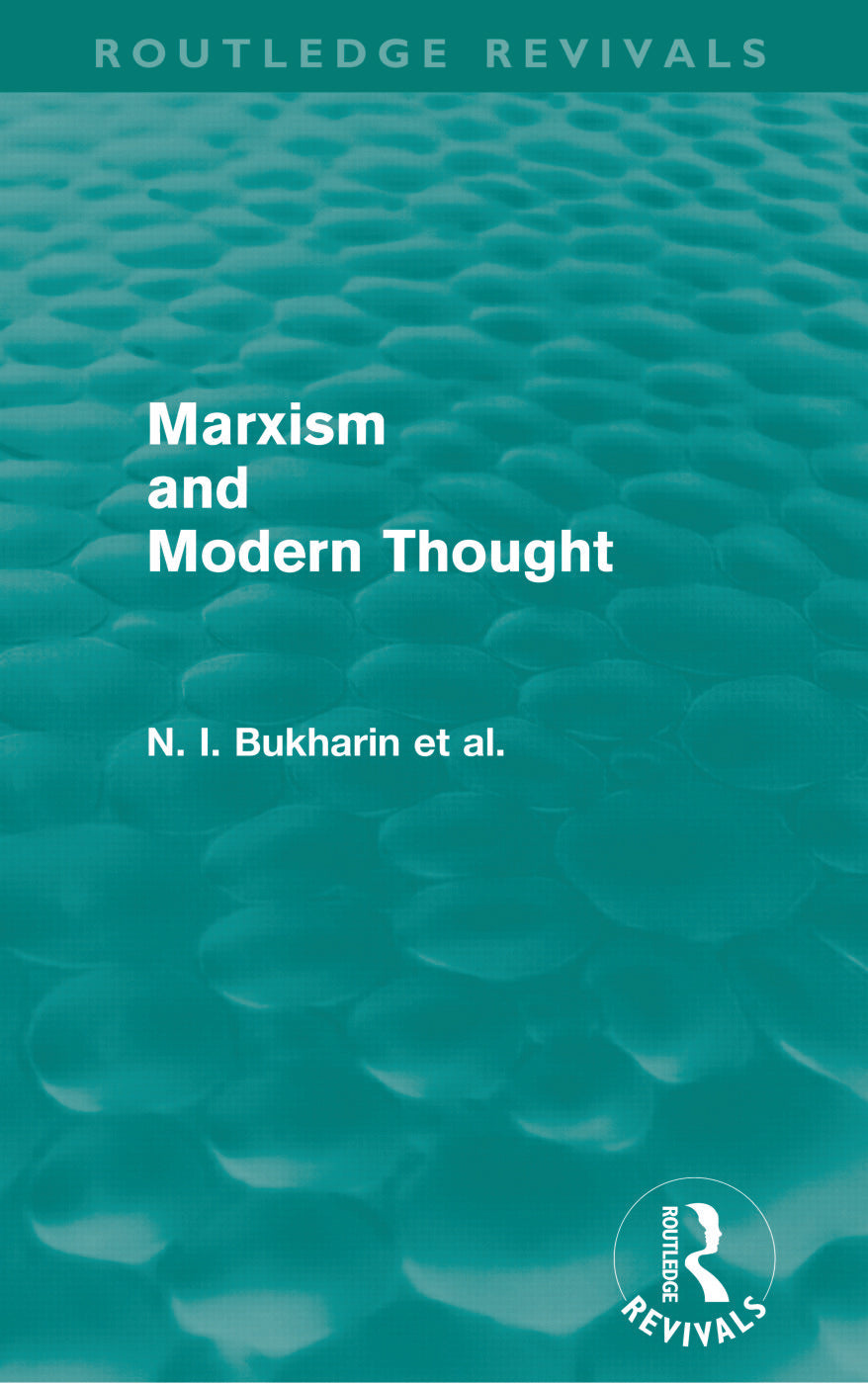 Marxism and Modern Thought (Routledge Revivals)