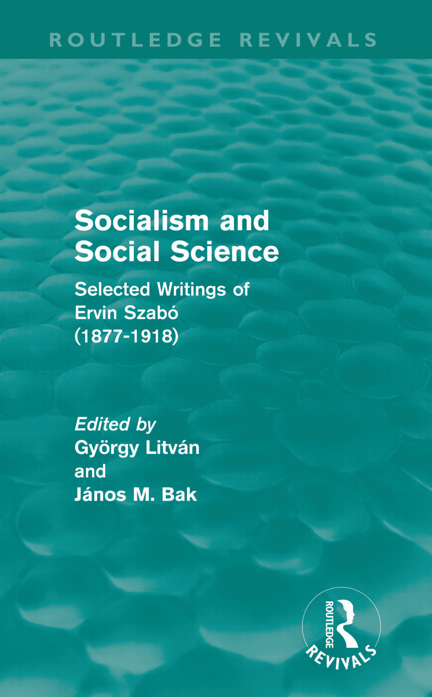 Socialism and Social Science (Routledge Revivals)