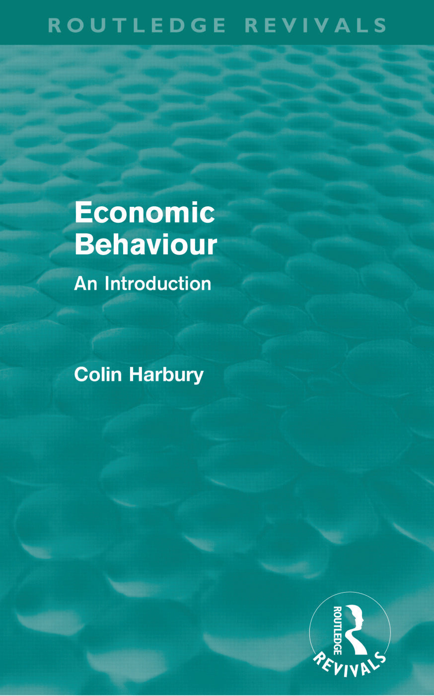 Economic Behaviour (Routledge Revivals)
