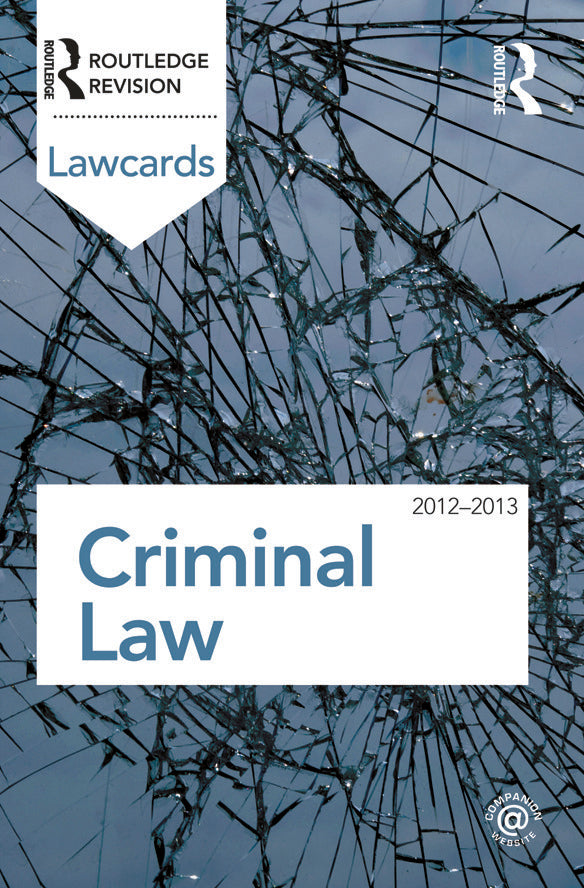 Criminal Lawcards 2012-2013