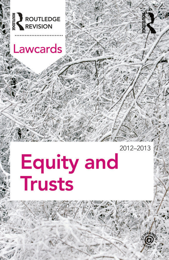 Equity and Trusts Lawcards 2012-2013