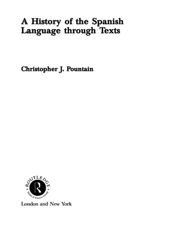 History of the Spanish Language through Texts