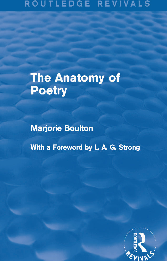 Anatomy of Poetry (Routledge Revivals)