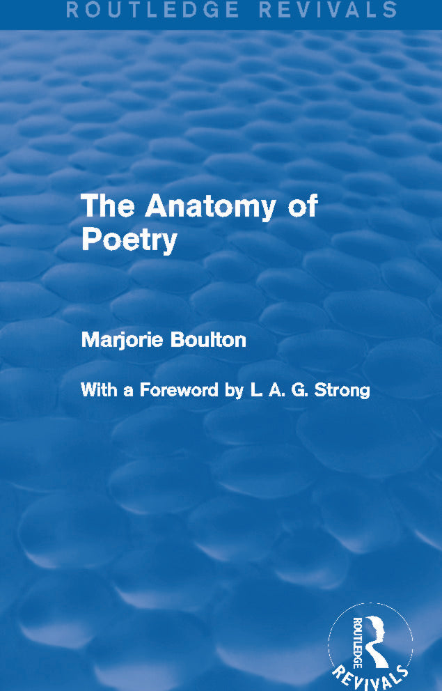 Anatomy of Poetry (Routledge Revivals)