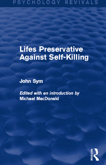 Lifes Preservative Against Self-Killing