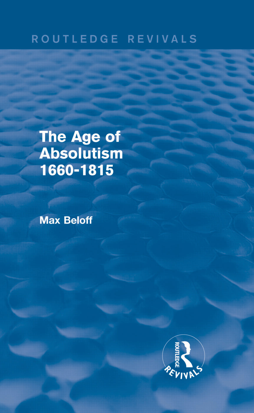 Age of Absolutism (Routledge Revivals)