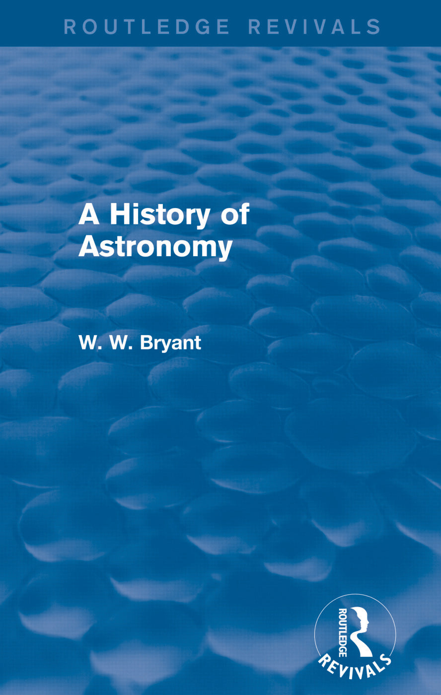 History of Astronomy (Routledge Revivals)