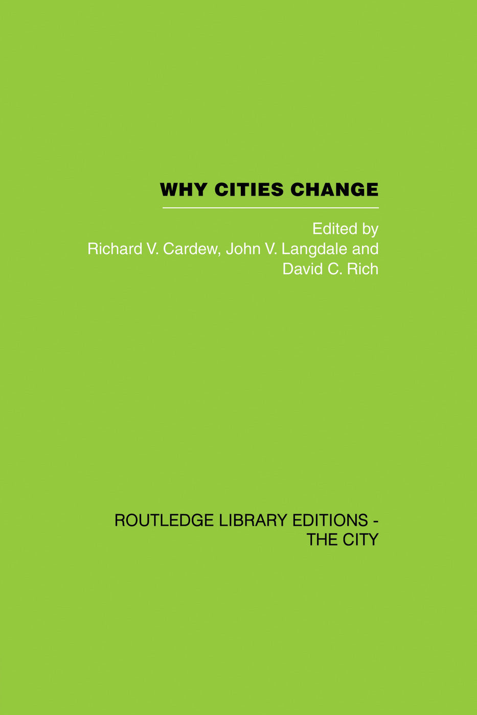 Why Cities Change