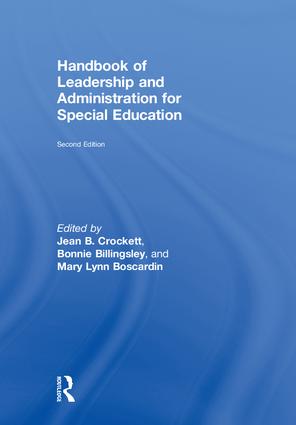 Handbook of Leadership and Administration for Special Education