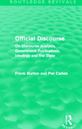 Official Discourse (Routledge Revivals)