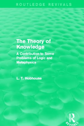 Theory of Knowledge (Routledge Revivals)