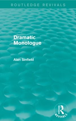 Dramatic Monologue (Routledge Revivals) - Paperback / softback