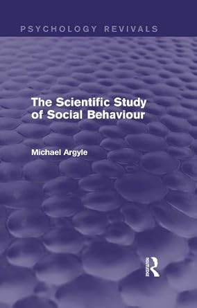 Scientific Study of Social Behaviour - Hardback