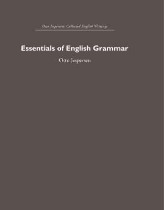 Essentials of English Grammar