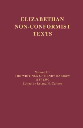 Writings of Henry Barrow, 1587-1590