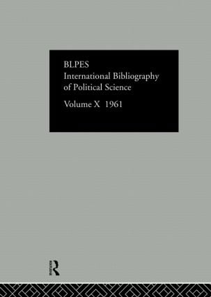 IBSS: Political Science: 1961 Volume 10