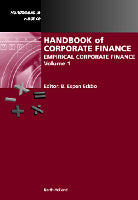 Handbook of Corporate Finance, Volume 1