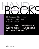 Handbook of Behavioral Economics: Applications