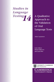 A Qualitative Approach to the Validation of Oral Language Tests
