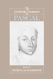 The Cambridge Companion to Pascal