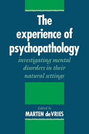 The Experience of Psychopathology