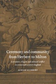 Ceremony and Community from Herbert to Milton