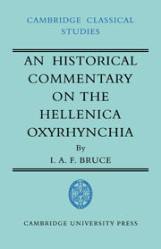 An Historical Commentary on the Hellenica Oxyrhynchia