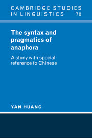 The Syntax and Pragmatics of Anaphora