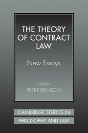 The Theory of Contract Law