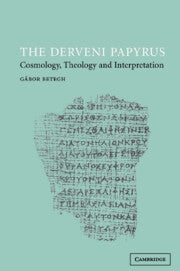 The Derveni Papyrus