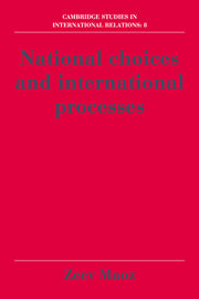 National Choices and International Processes